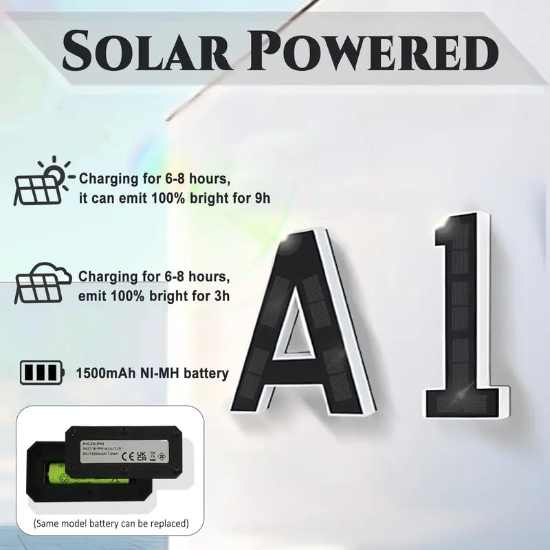 Solar House Number Lights