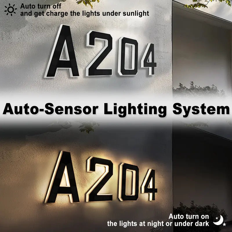 Solar House Number Lights