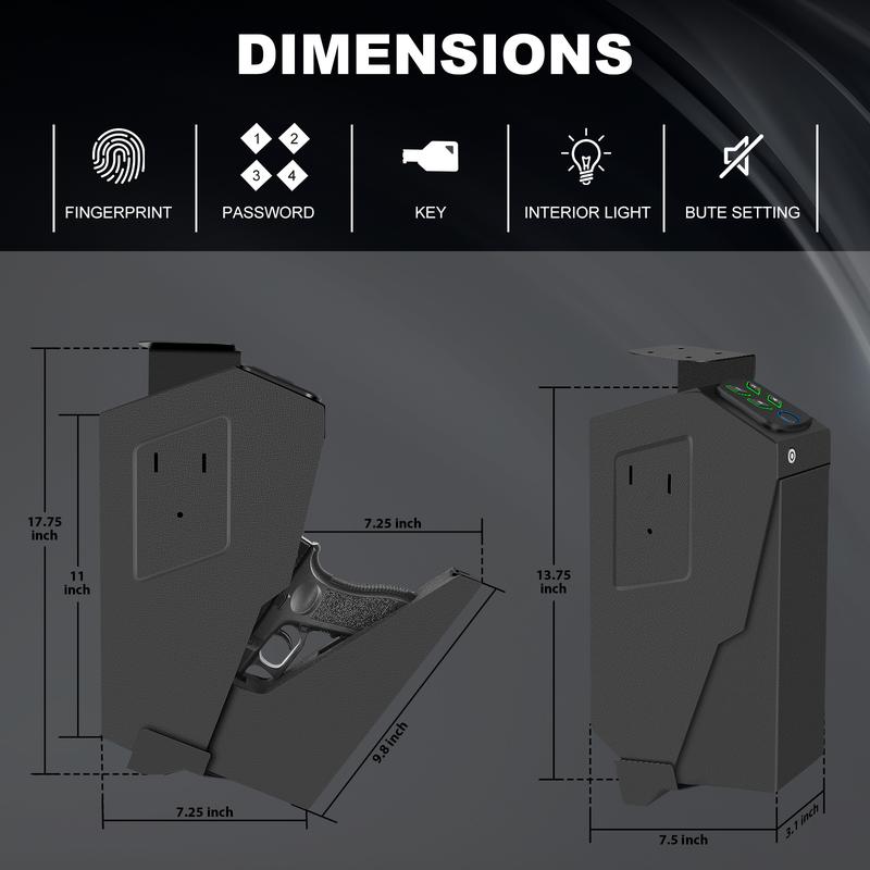 Biometric Mounted Safe