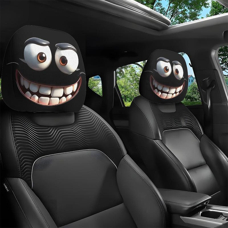 Graphic Car Headrest Covers
