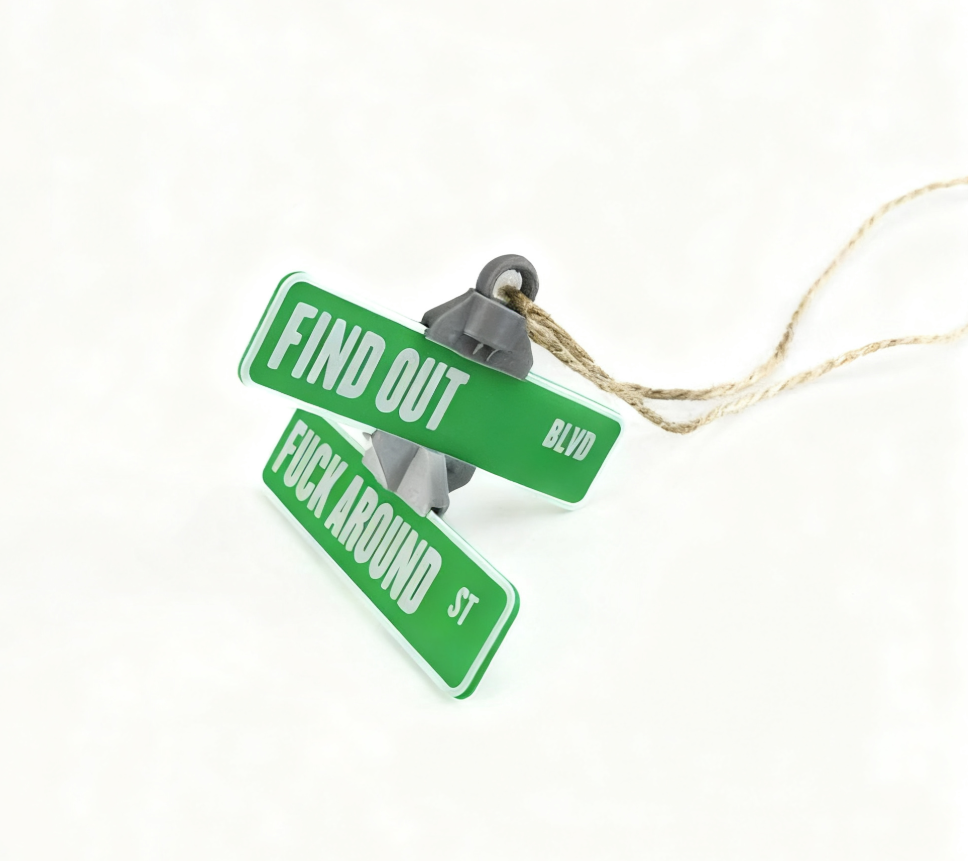FAFO Hanging Sign