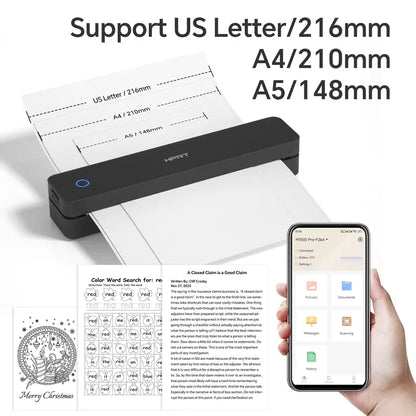 Inkless Portable Printer