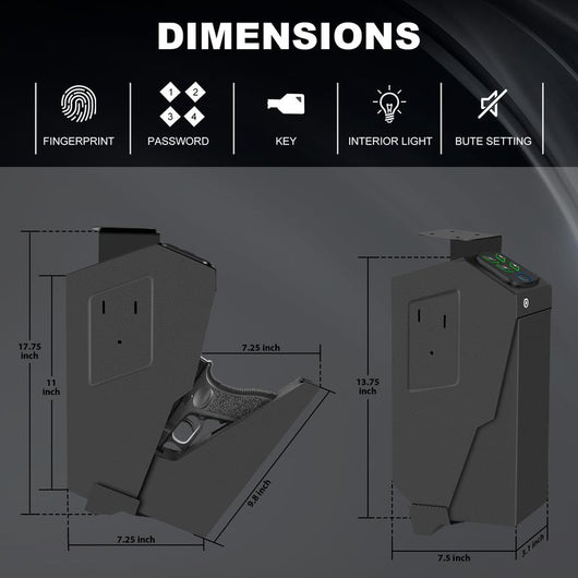 Biometric Mounted Safe