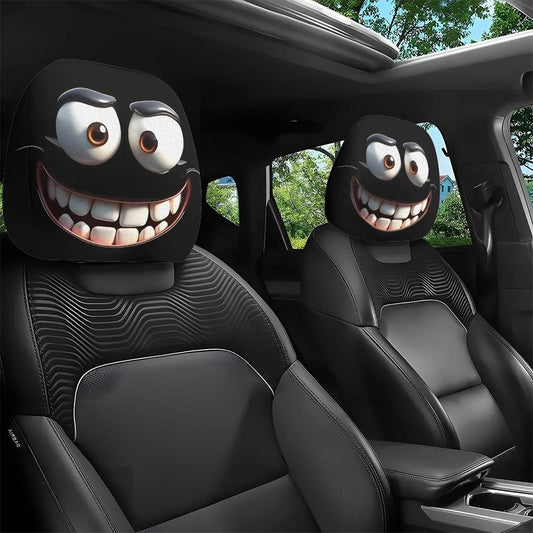 Graphic Car Headrest Covers
