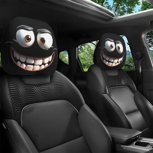 Graphic Car Headrest Covers