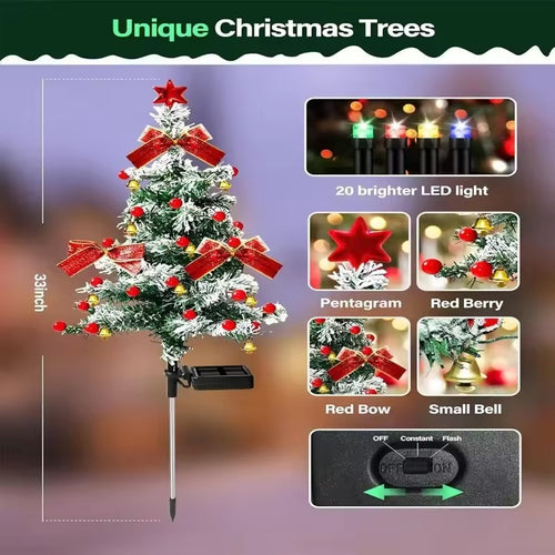 Solar Cedar Tree Lights