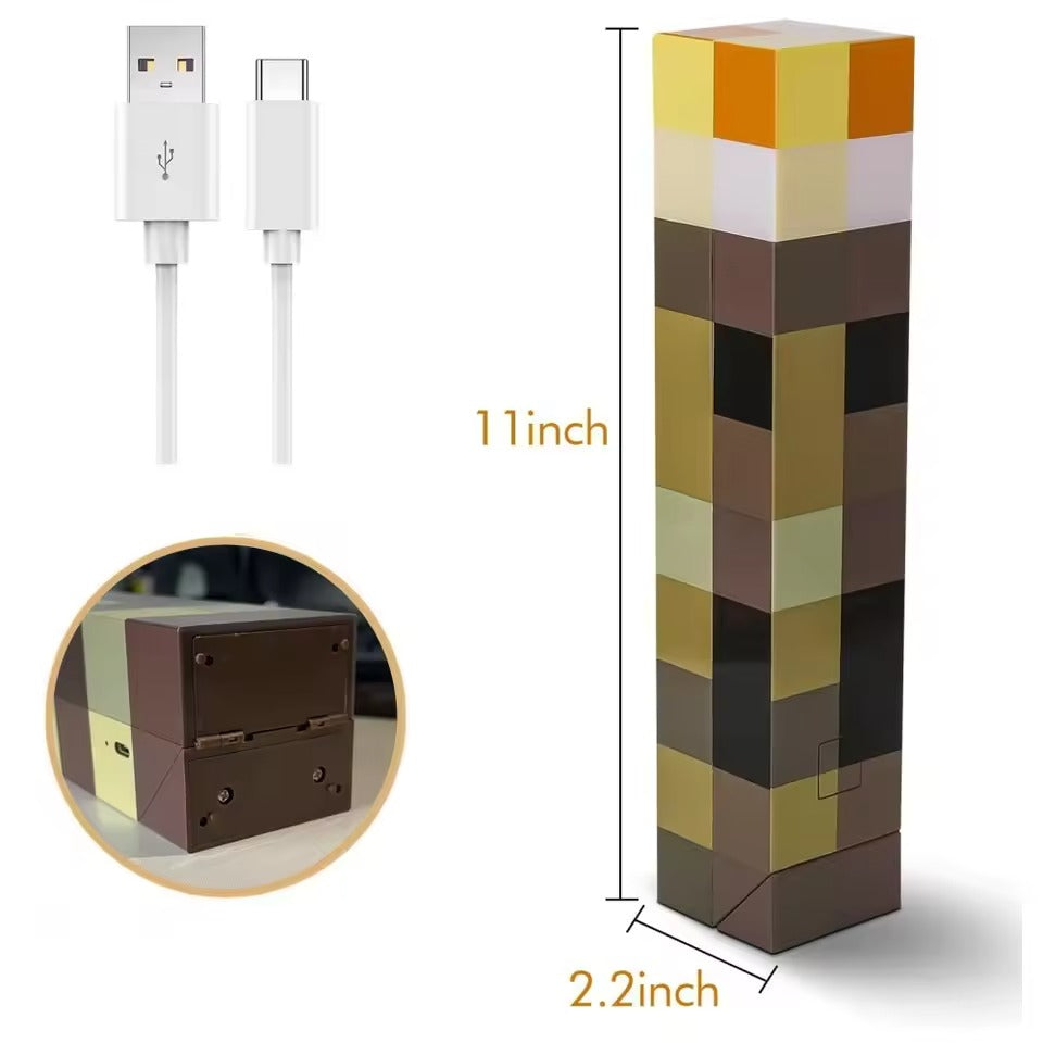 Pixel Brownstone Torch Lamp