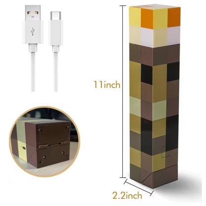 Pixel Brownstone Torch Lamp