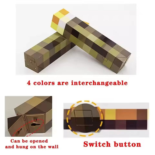 Pixel Brownstone Torch Lamp