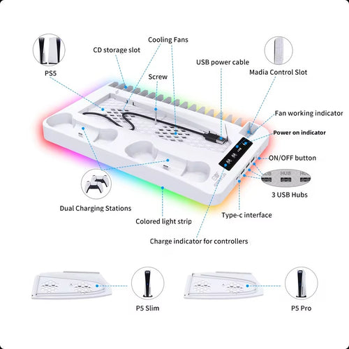 PS5 Cooling & Charging Base