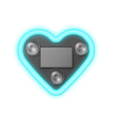 Solar Heart Shaped Neon Light