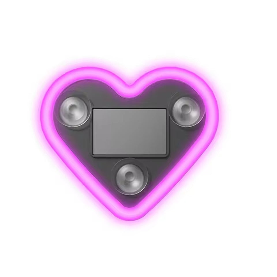Solar Heart Shaped Neon Light